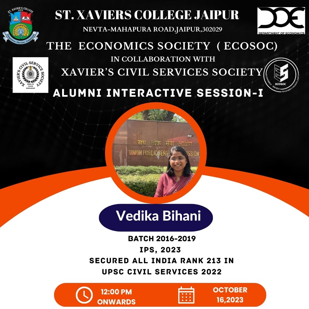 Alumni Interactive Session - I - St. Xavier's College Jaipur