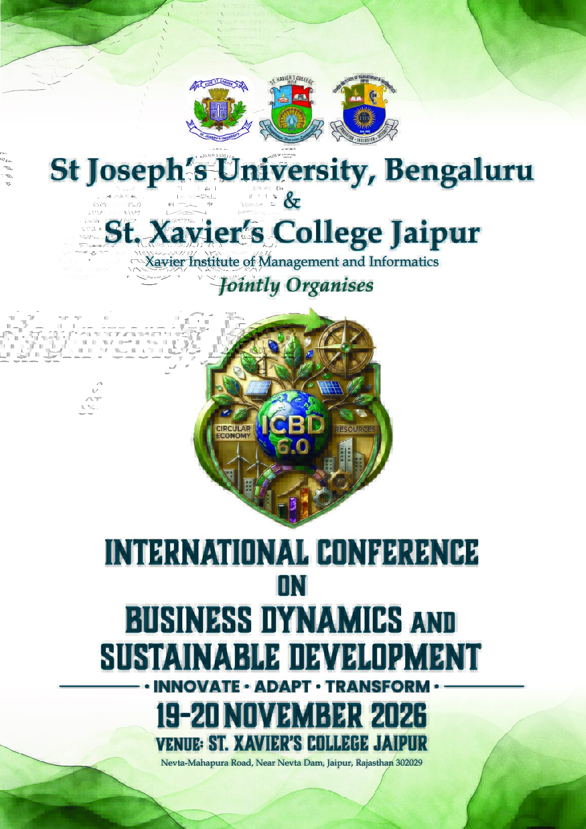 ICBD 6.0 International Conference Brochure Cover - November 19-20, 2026