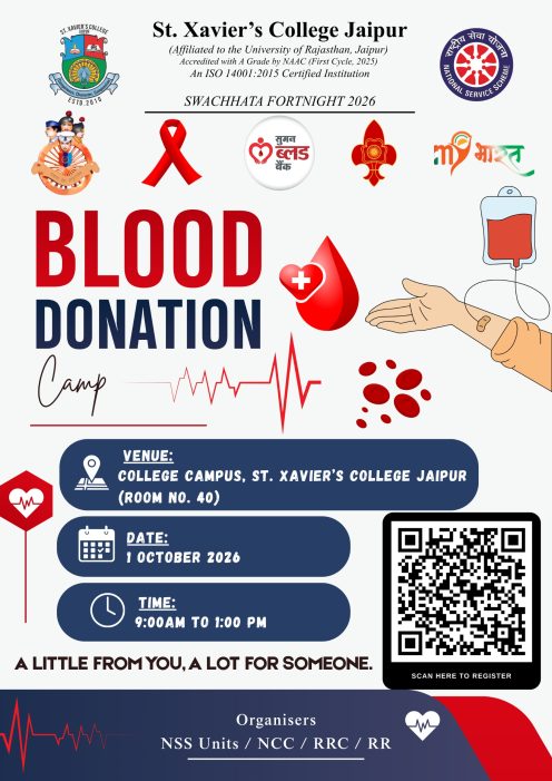 Blood Donation Camp by NSS 01 Oct 2026