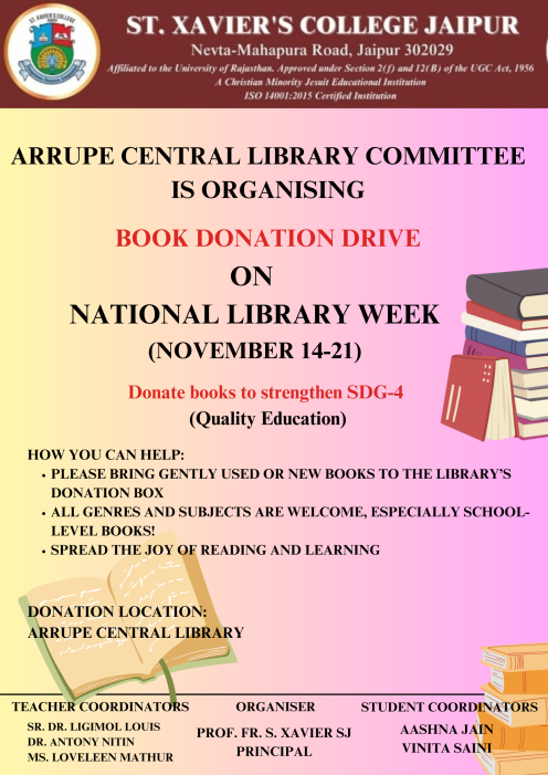 Librrary Week -Book Donation Drive