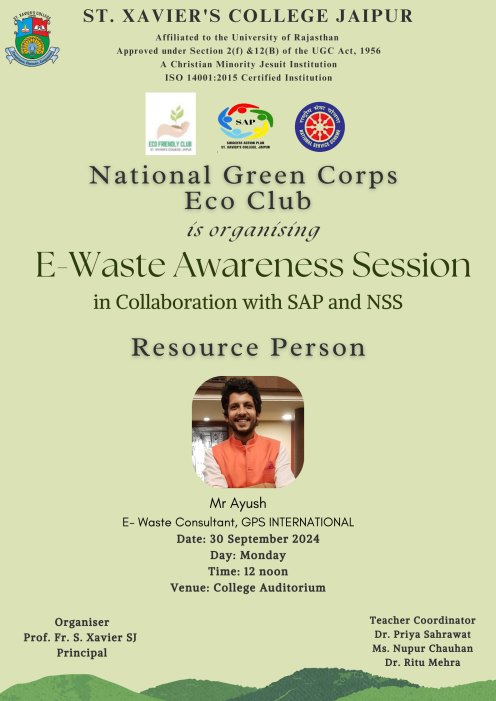 Poster - E-waste Awareness session 2024