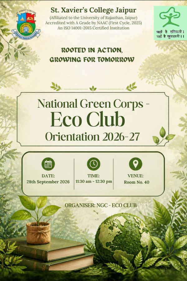 Poster NGC - Eco Club Orientation 2026-27