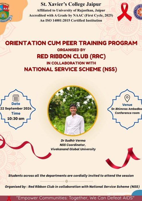Poster Red Ribbon club orientation 2026