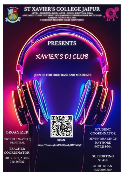 Poster Xaviers DJ Club 2024